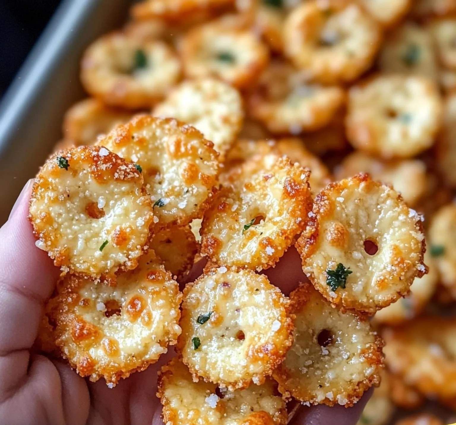 Savory Parmesan Garlic Ritz Bits