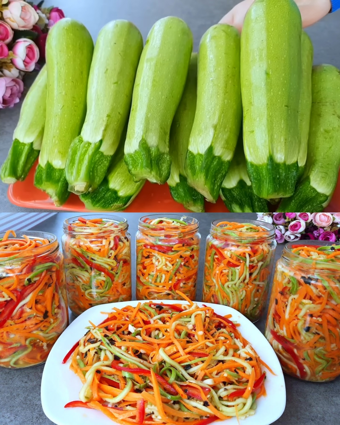 Zesty Zucchini and Carrot Pickle