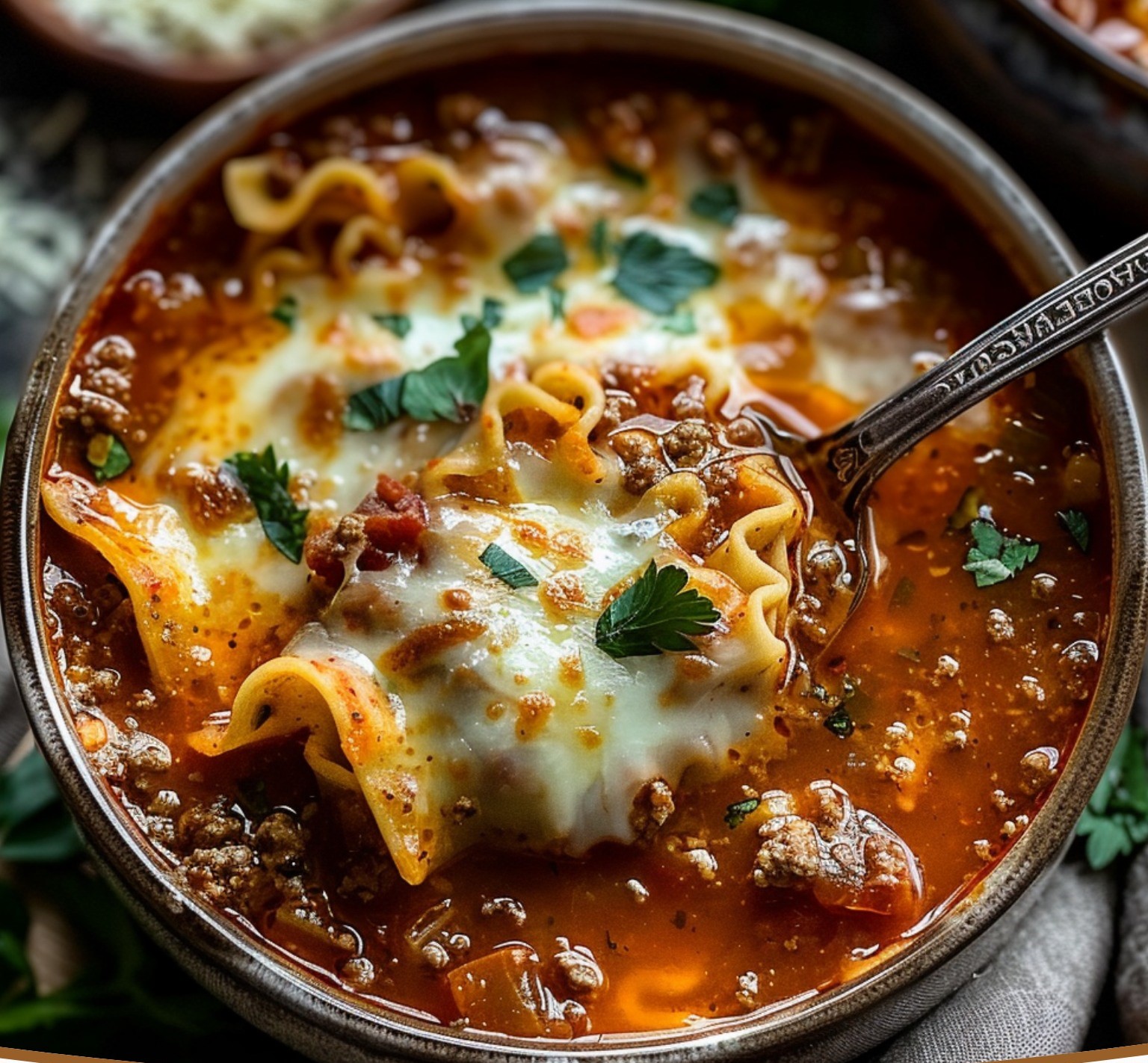 One-Pot Lasagna Soup