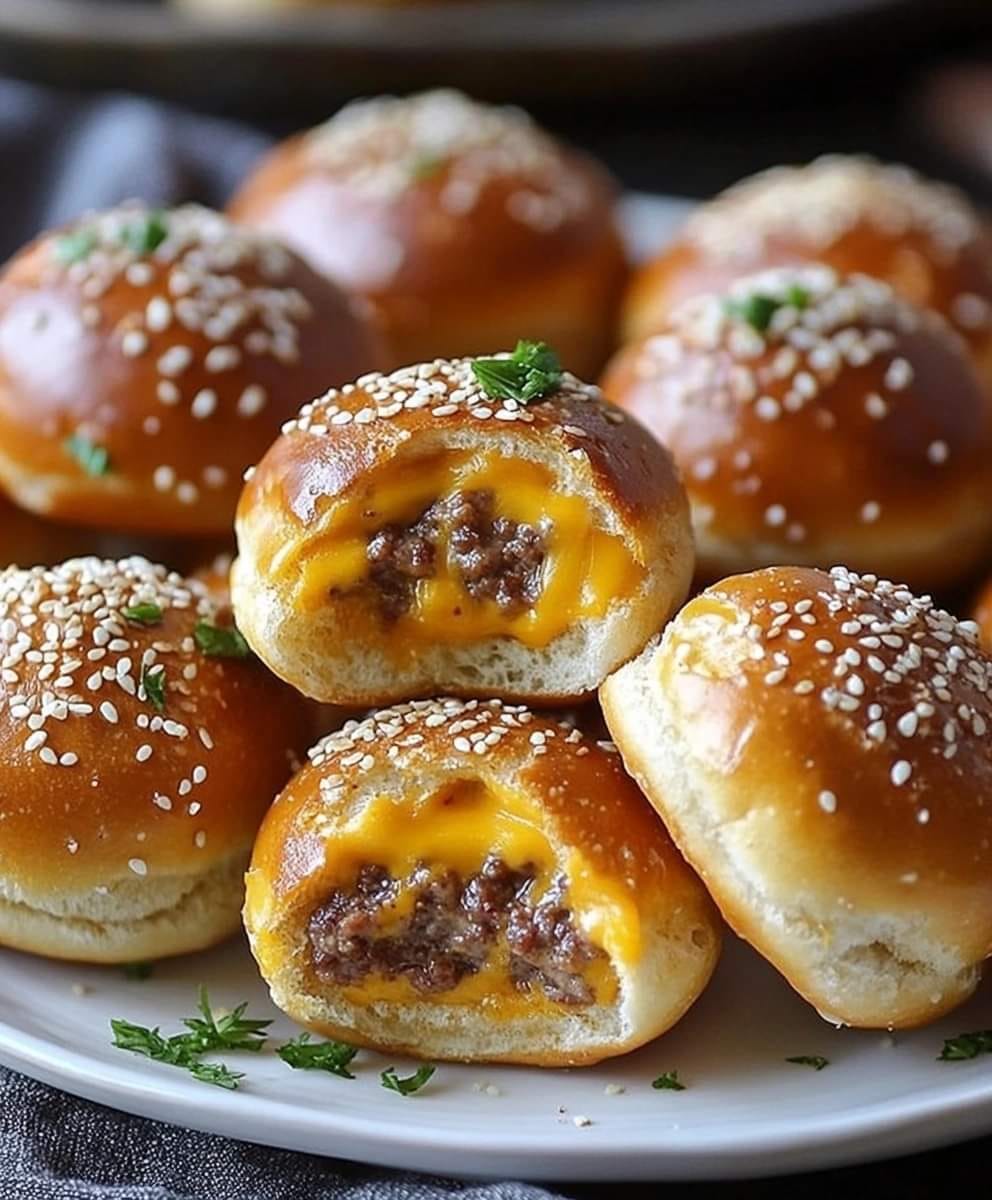 Cheeseburger Pretzel Bites