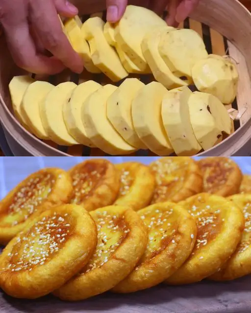 Sweet Potato Sesame Cakes