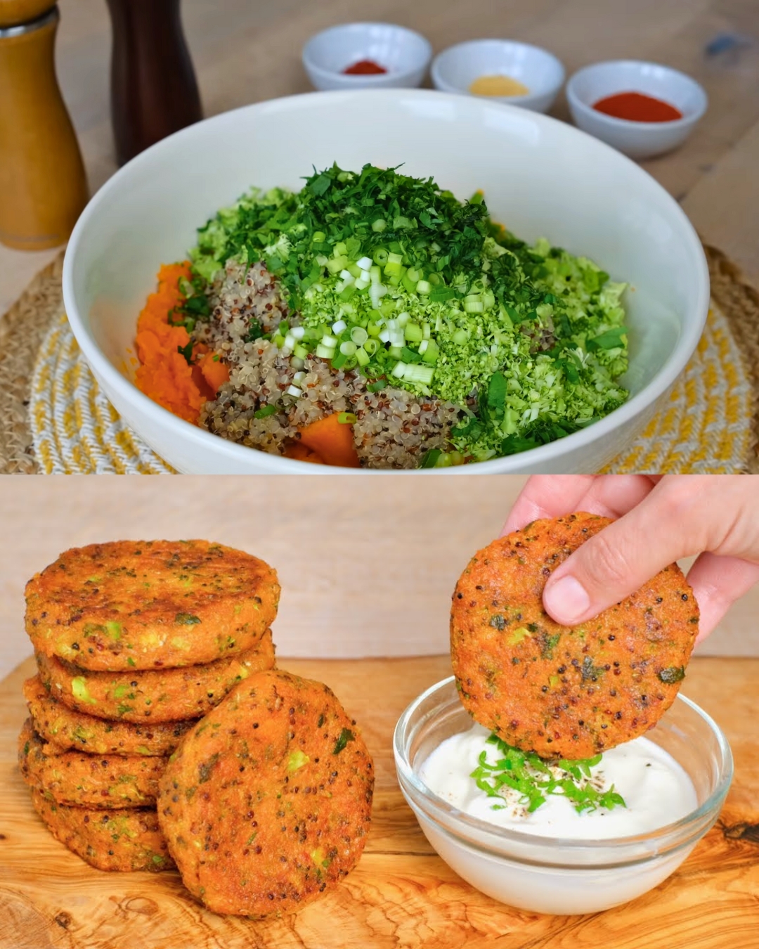 Crispy Quinoa and Sweet Potato Patties
