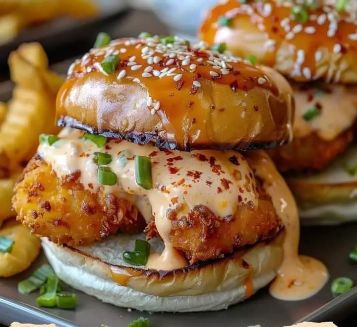Crispy Chicken Bang Bang Sliders