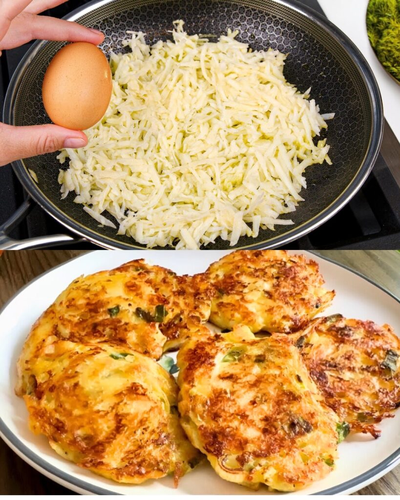 Crispy Potato Pancakes with Mozzarella