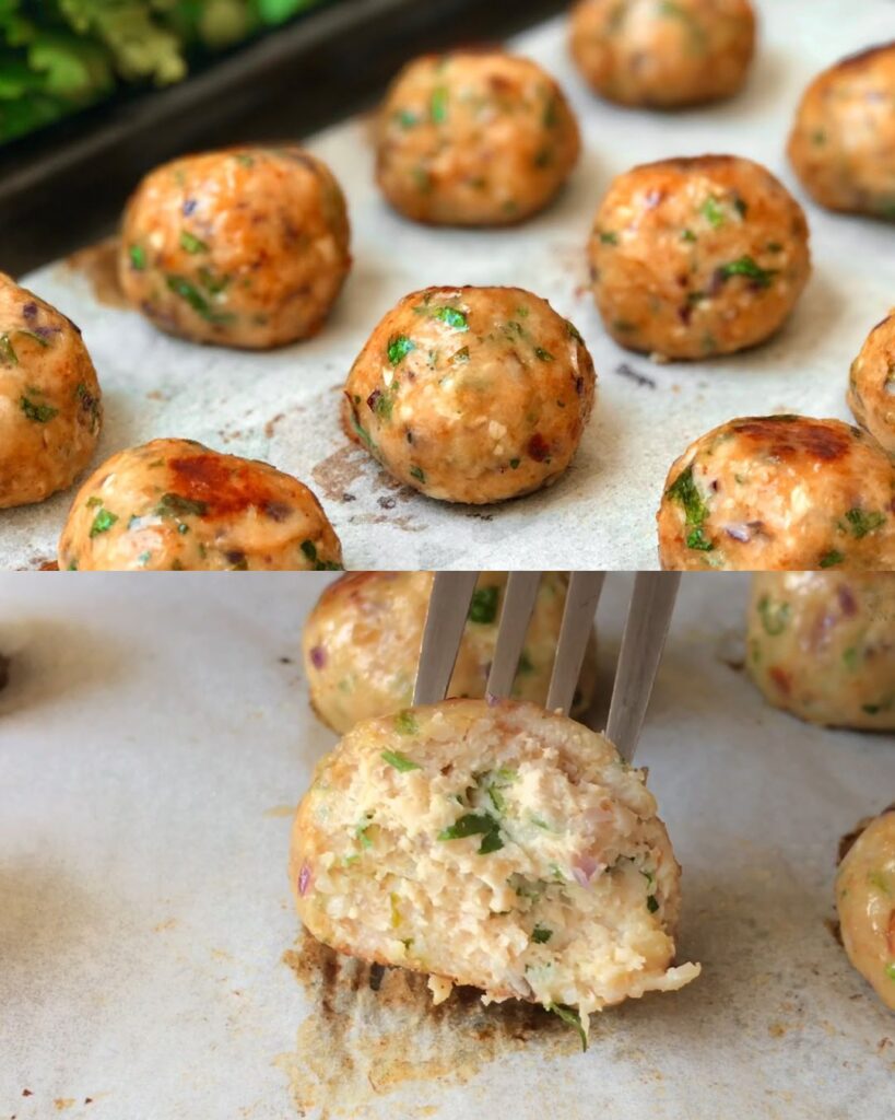 Delicious Chicken Meatballs with Fresh Herbs
