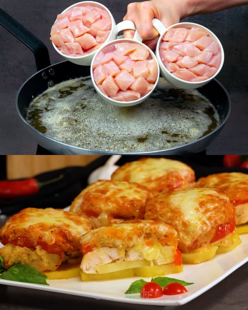 Herb-Stuffed Chicken with Roasted Vegetables and Fresh Garden Salad