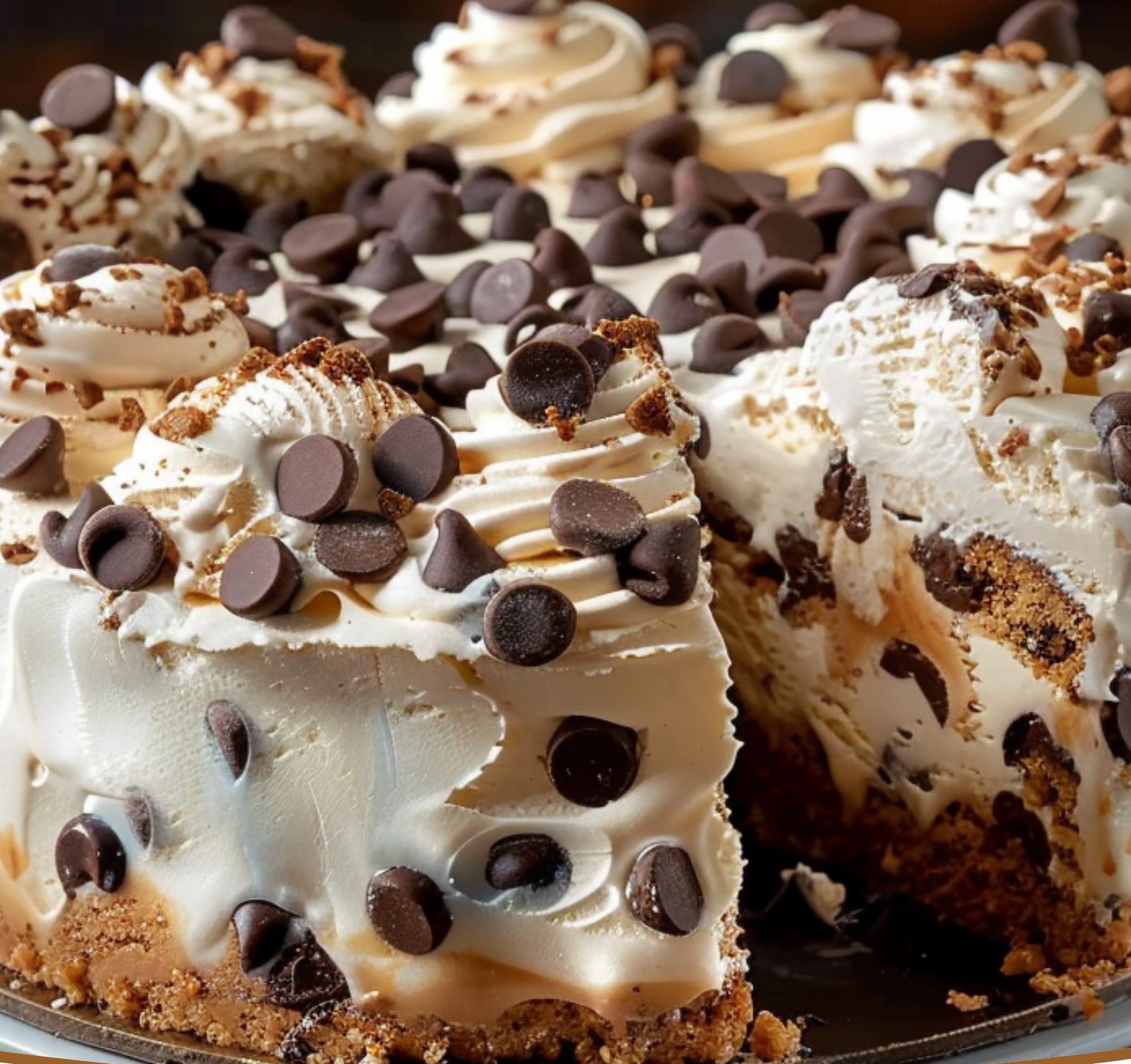Chocolate Chip Cookie Ice Cream Cake