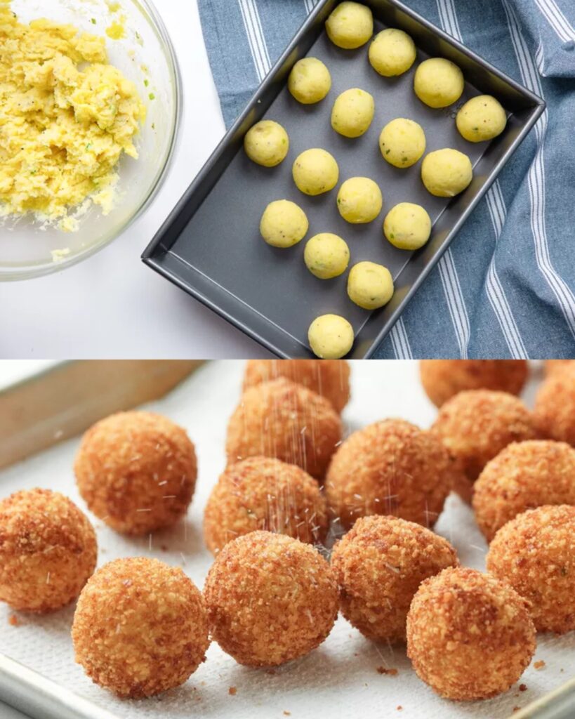 Crispy Parmesan Mashed Potato Balls