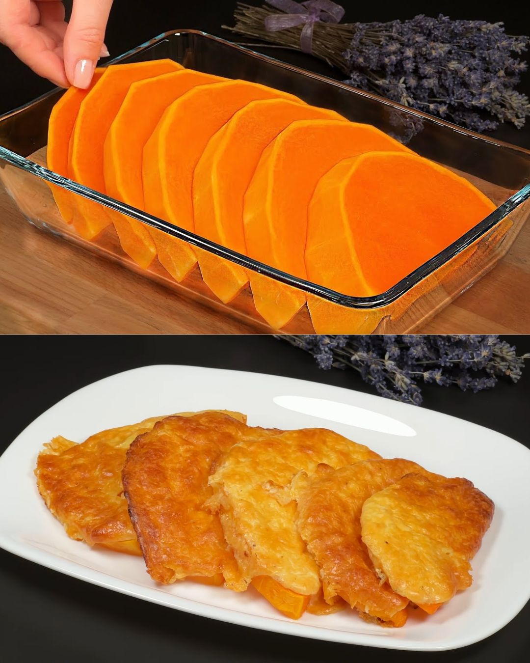 Savory Pumpkin and Cottage Cheese Casserole with Cheesy Garlic Topping