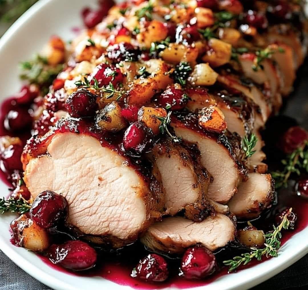 Cranberry Dijon Pork Loin Roast
