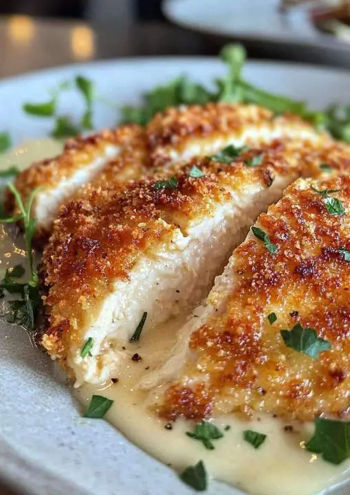 Crispy Parmesan-Crusted Chicken Breasts