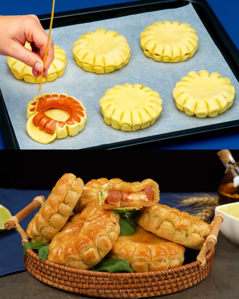 Puff Pastry Rolls with Mustard Butter Sauce