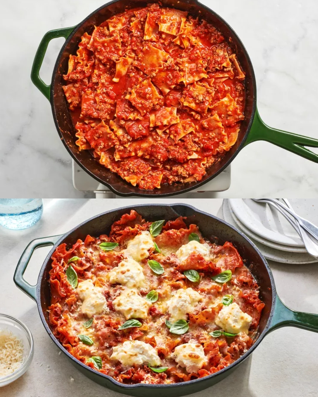 One-Pot Lasagna with Ground Beef