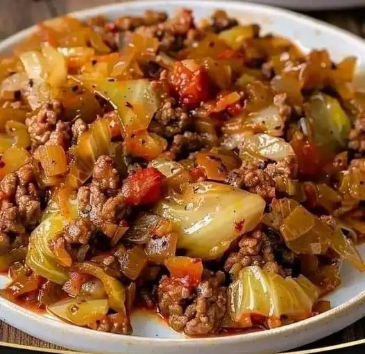 Cabbage and Ground Beef Skillet