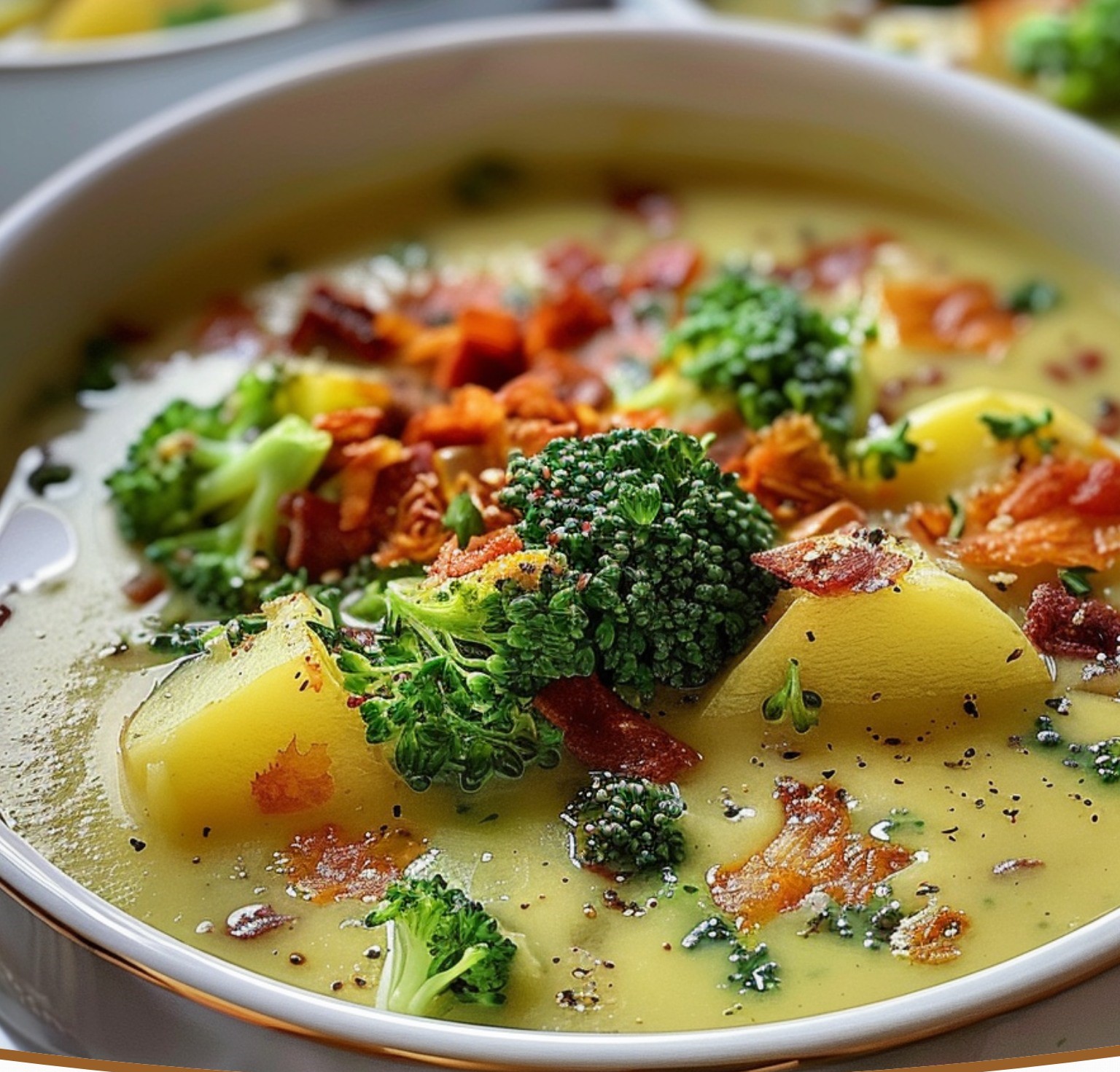Cheesy Broccoli and Potato Chowder