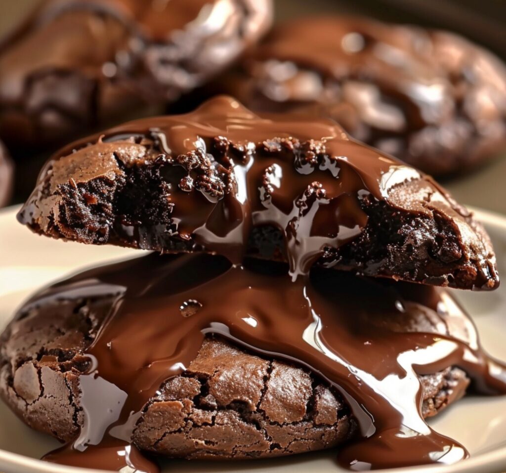 Decadent Chocolate-Stuffed Brownie Bites finished dish