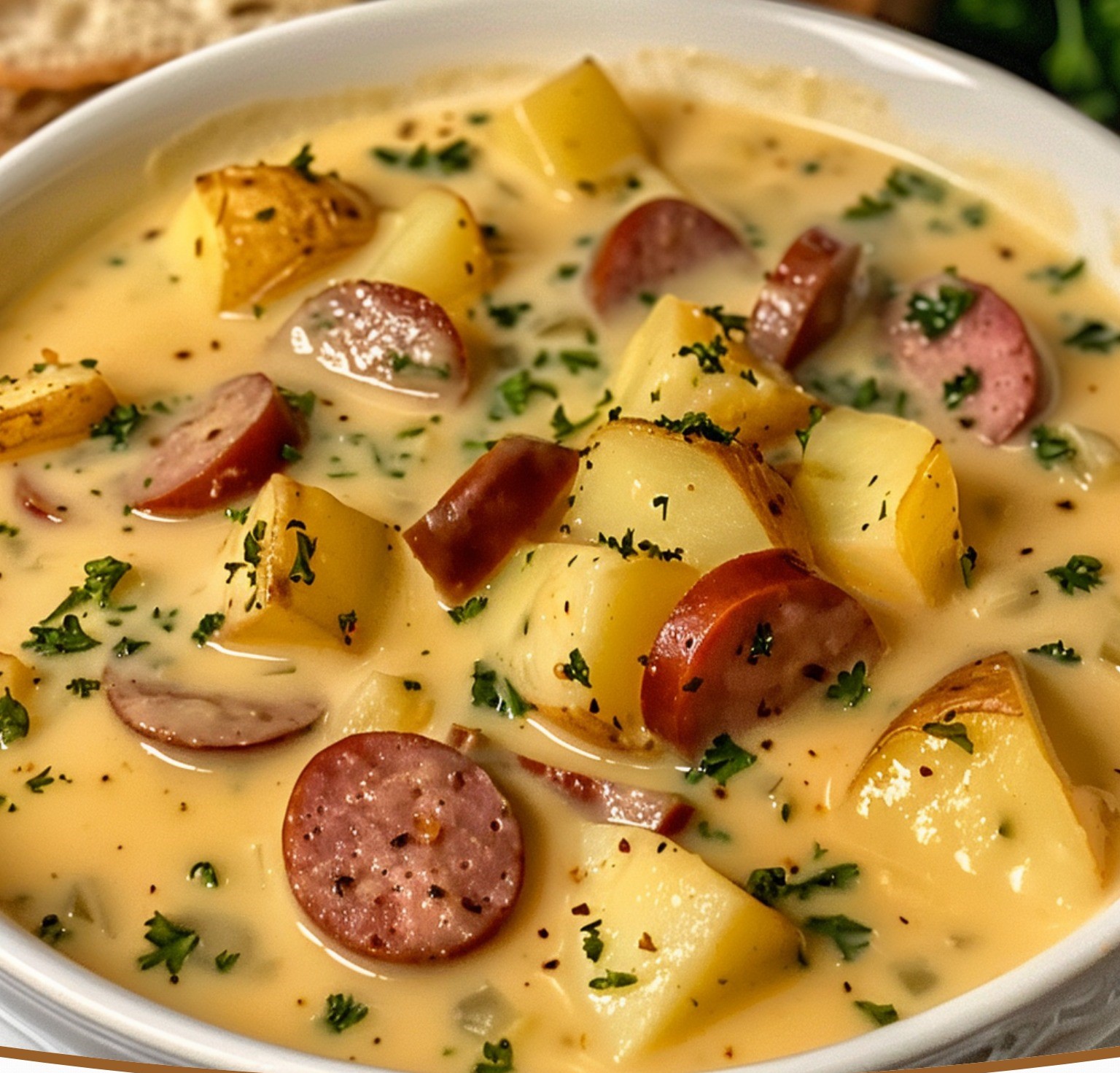 Creamy Kielbasa and Potato Soup
