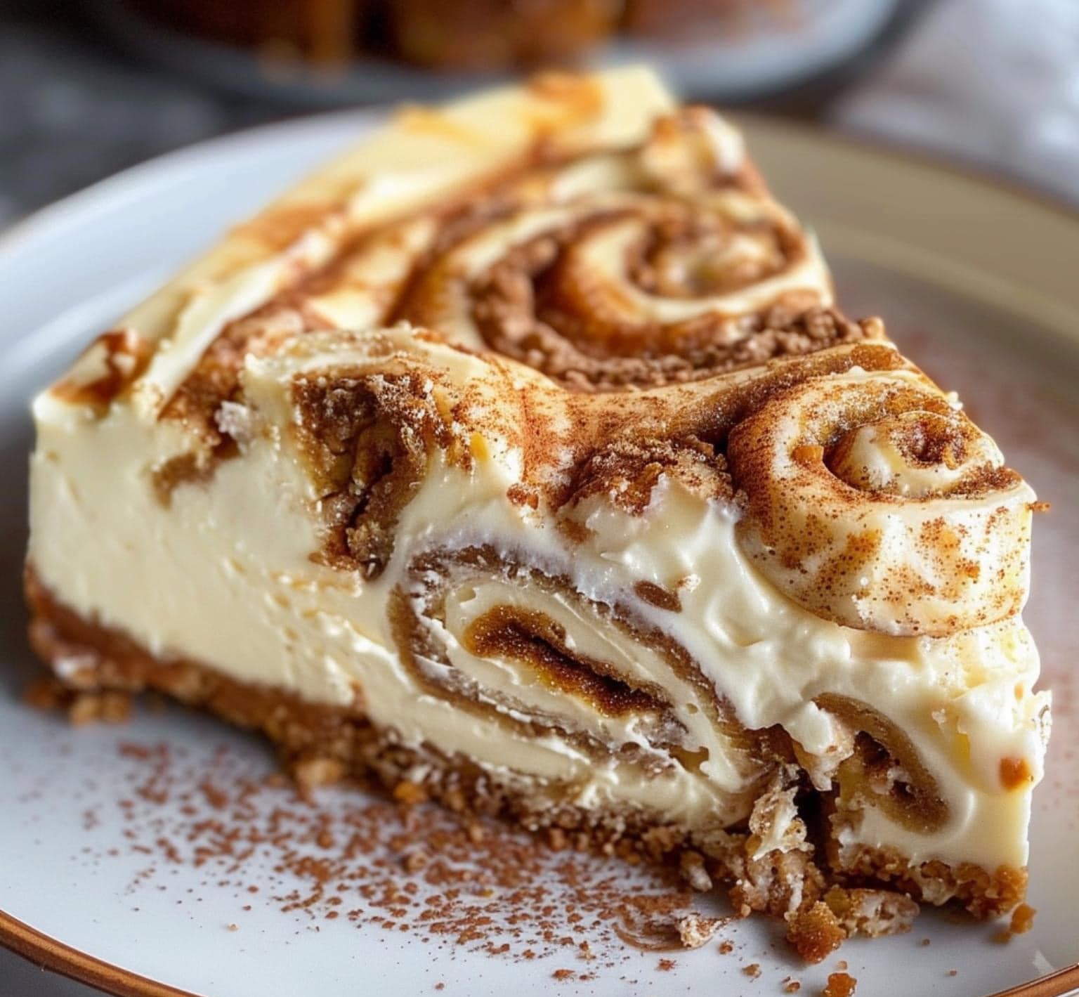 Cinnamon Roll Cheesecake