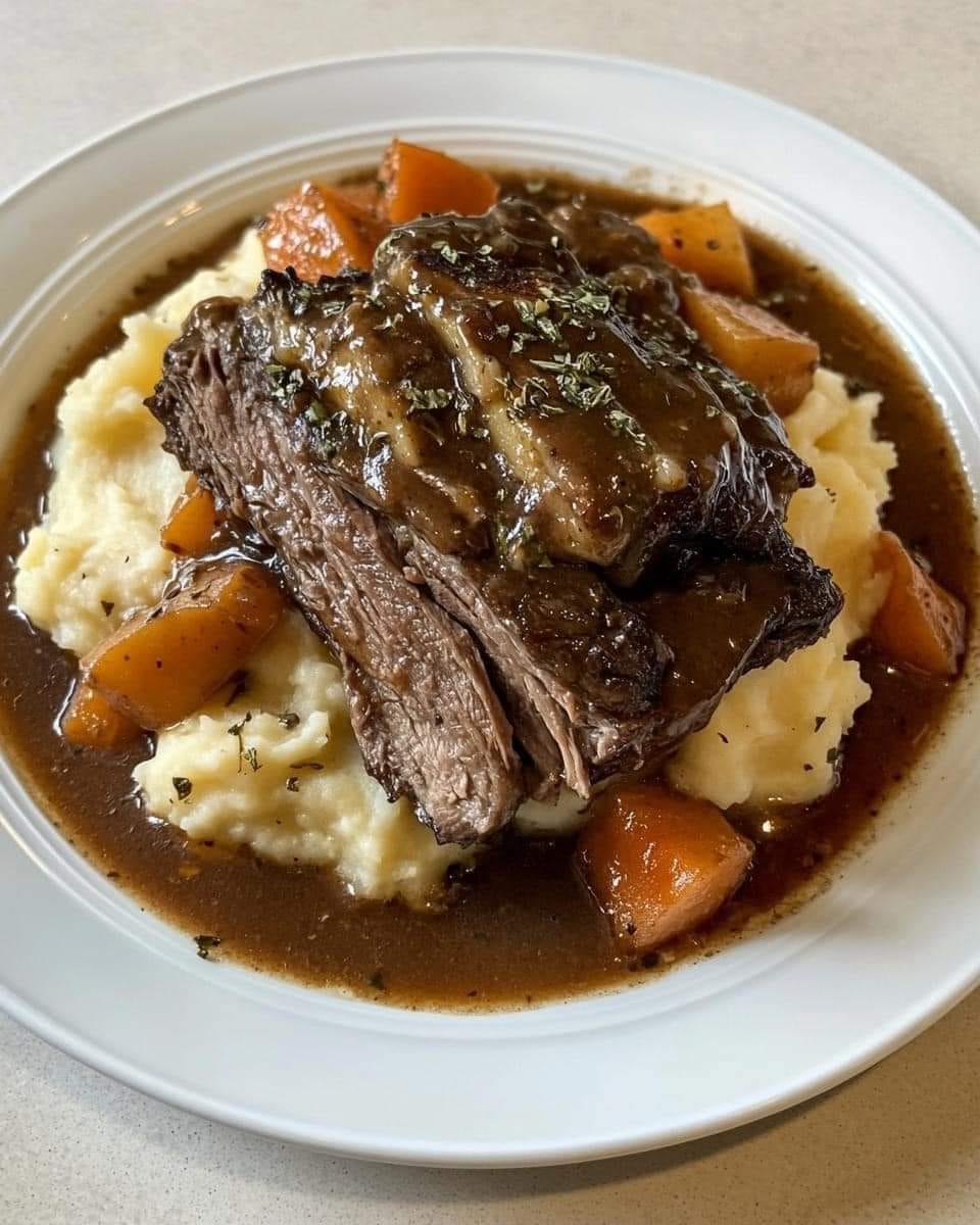 Classic Pot Roast with Mashed Potatoes