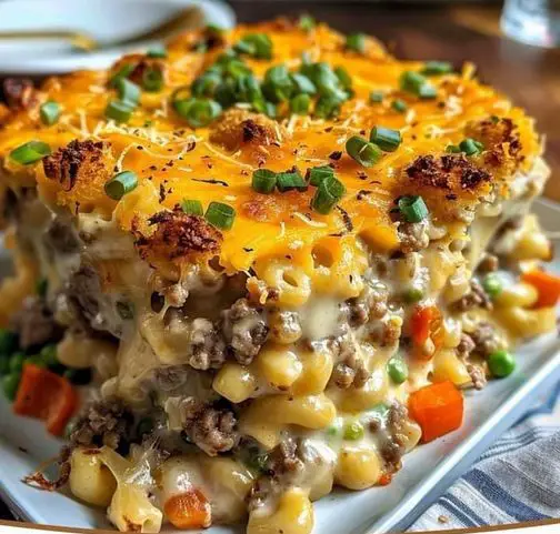 Cheesy Beef and Pasta Casserole
