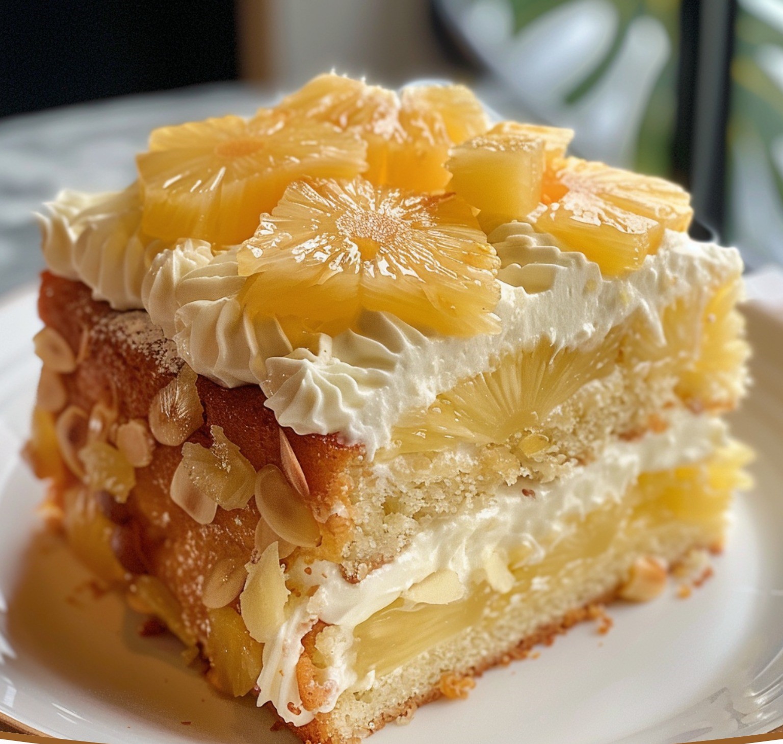 Pineapple Sheet Cake with Cream Cheese Frosting