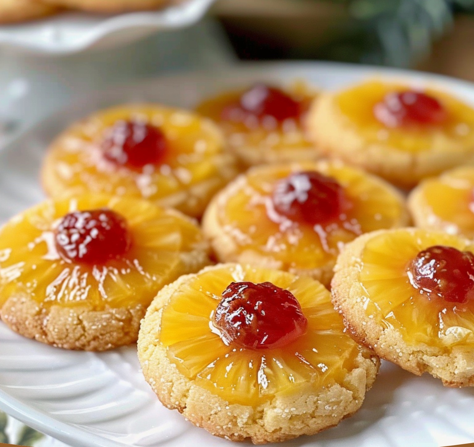 Pineapple Upside-Down Cookies