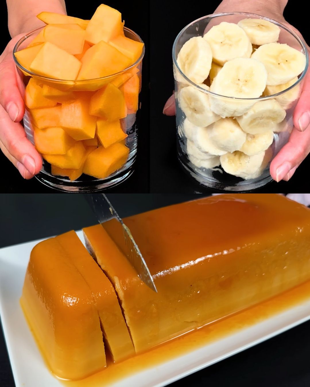 Pumpkin Banana Pudding with Agar-Agar