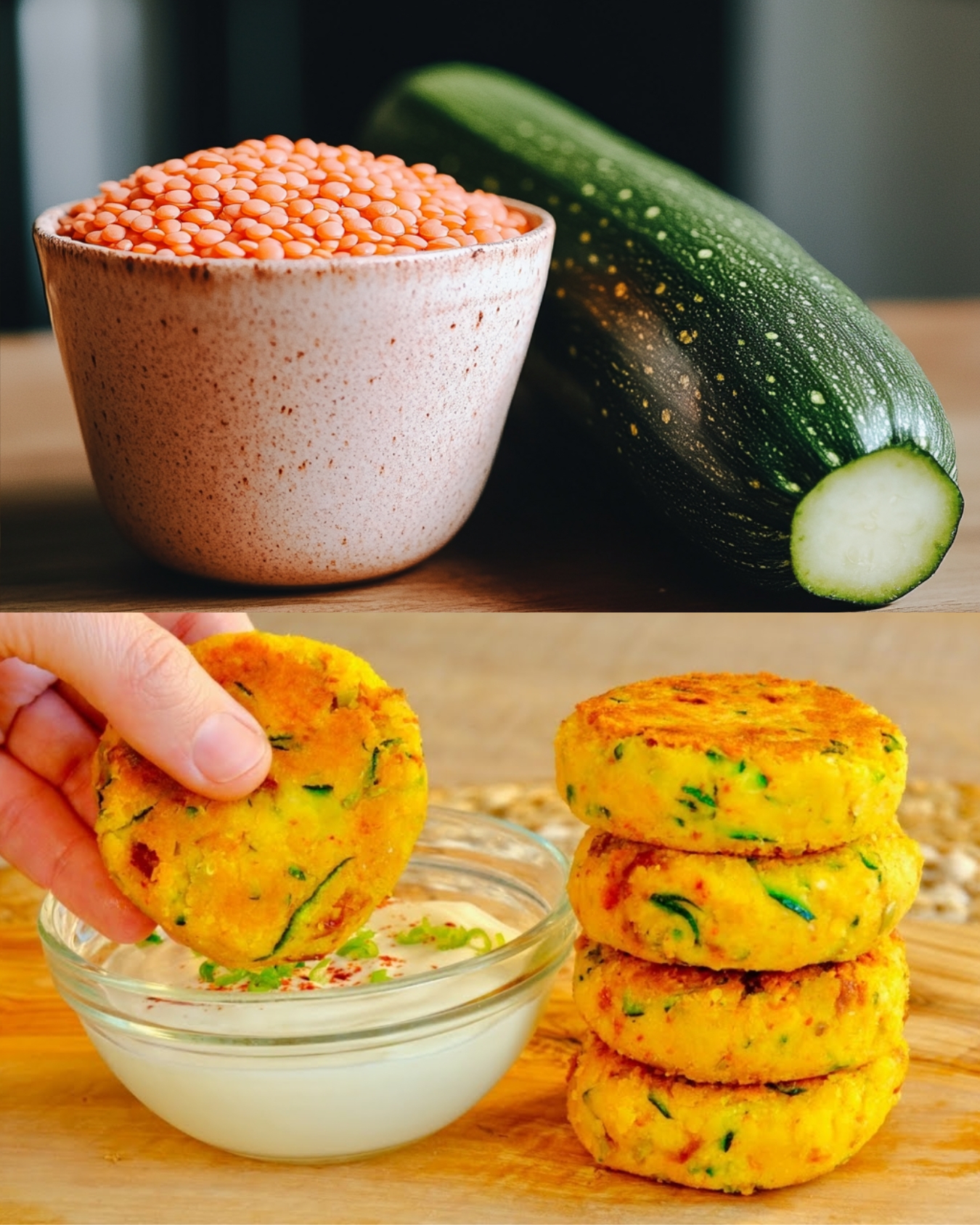 Zucchini and Yellow Lentil Patties: A Timeless Plant-Based Delight