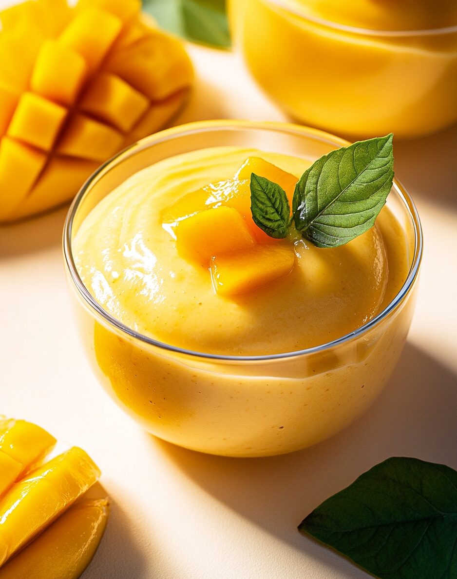 Velvety Creamy Mango Mousse (No Gelatin Needed!)