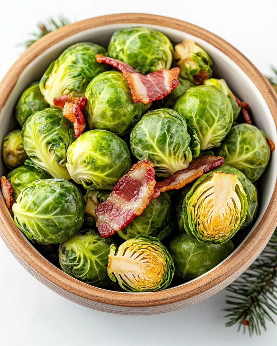 Crispy Brussels Sprouts with Bacon: A Perfectly Savory and Satisfying Side Dish