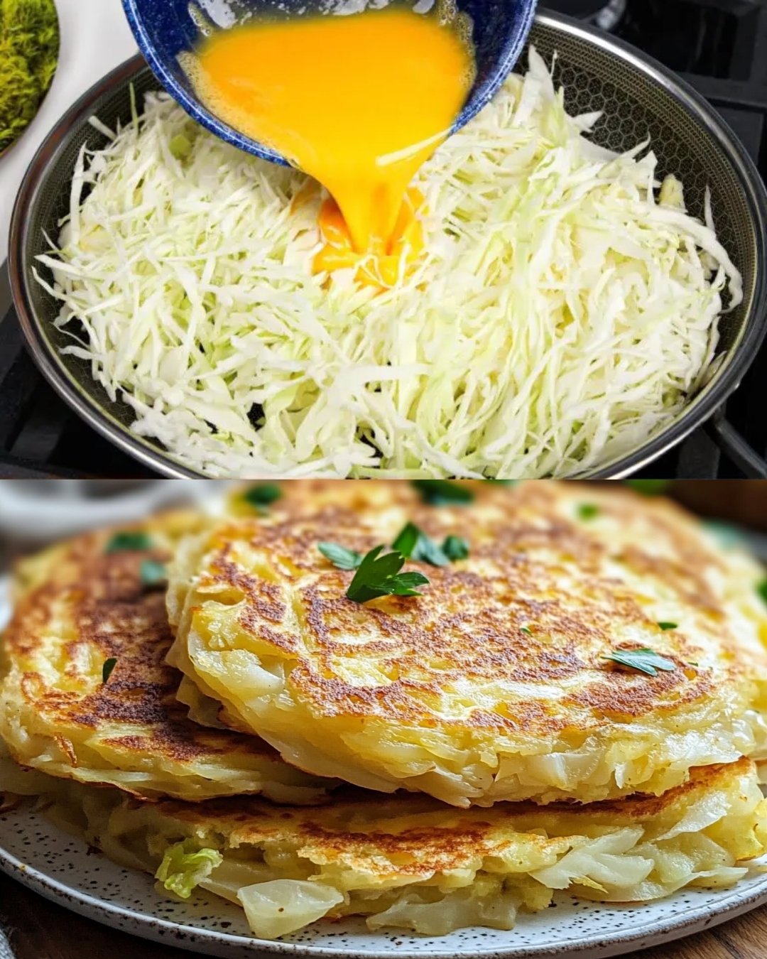 Cabbage and Cheese Patties
