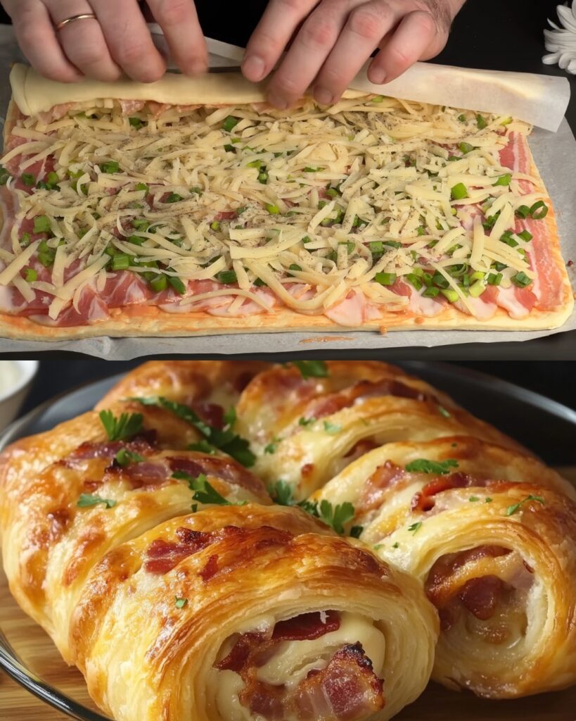 Bacon and Cheese Puff Pastry