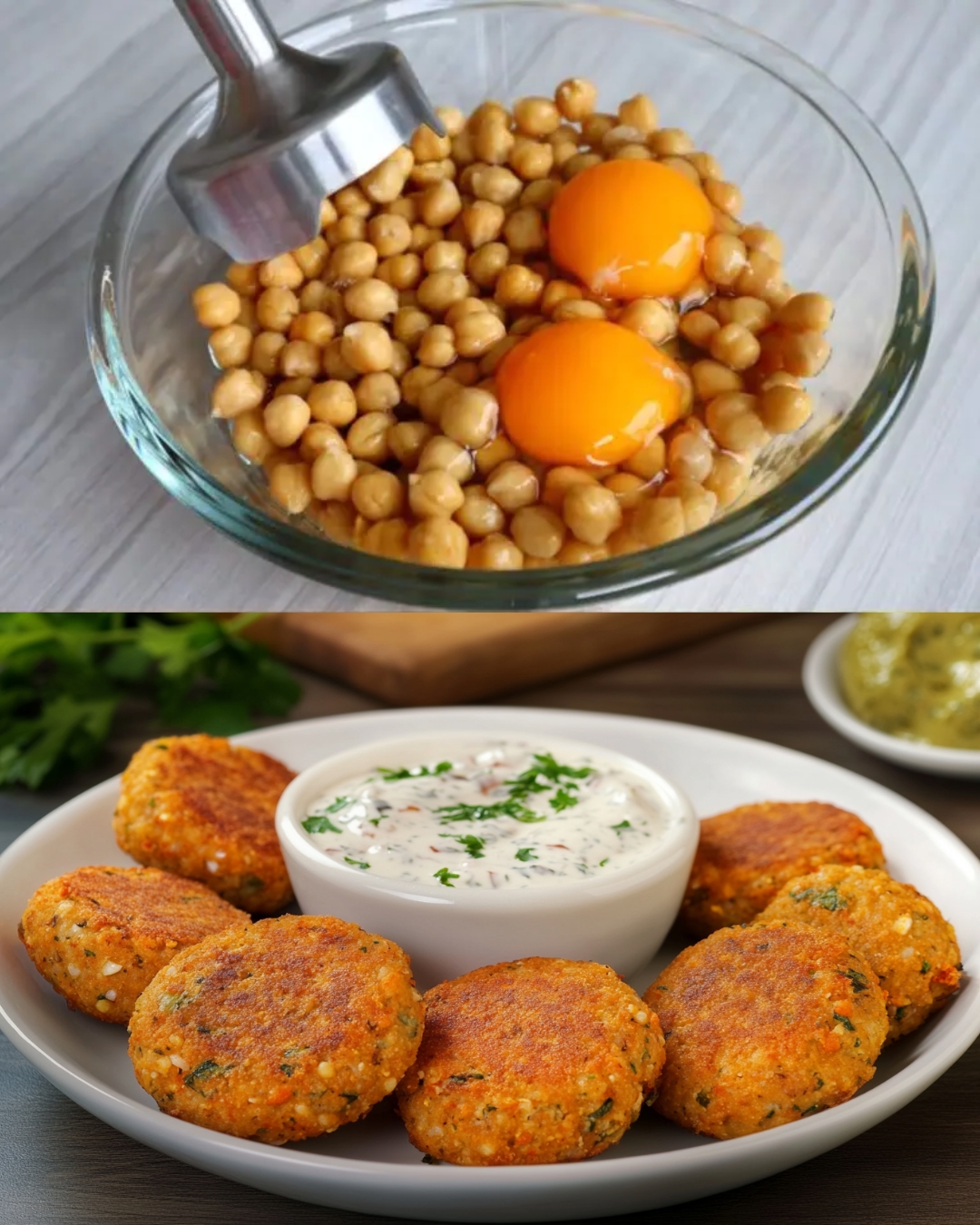 Chickpea and Vegetable Bake with Cheese and Yogurt