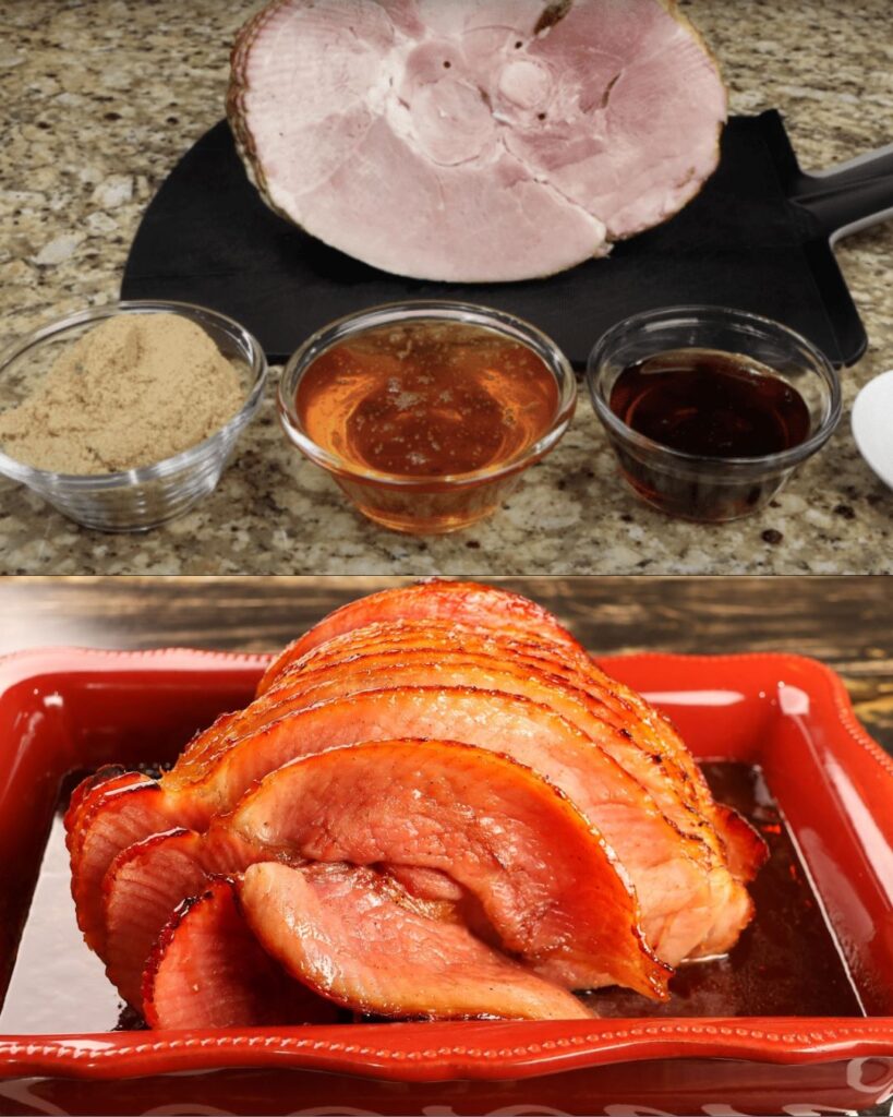 Classic Honey-Glazed Spiral Cut Ham finished dish