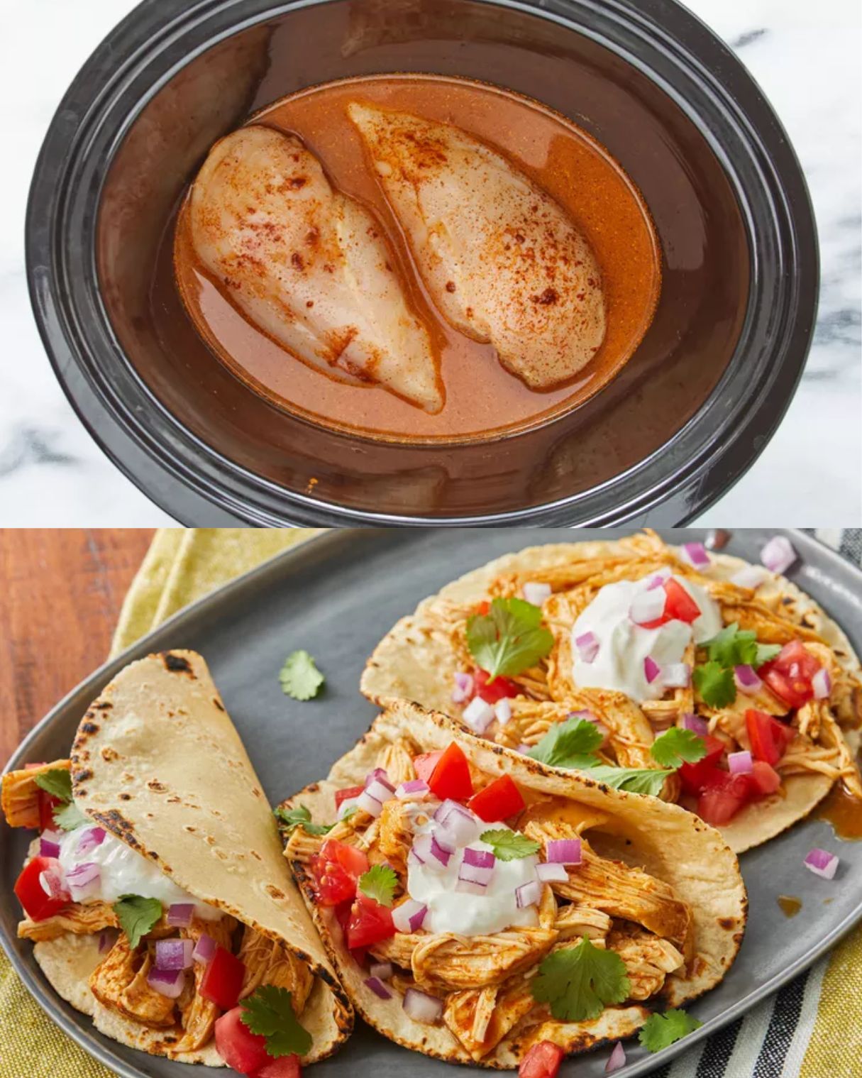 Slow Cooker Chicken Tacos