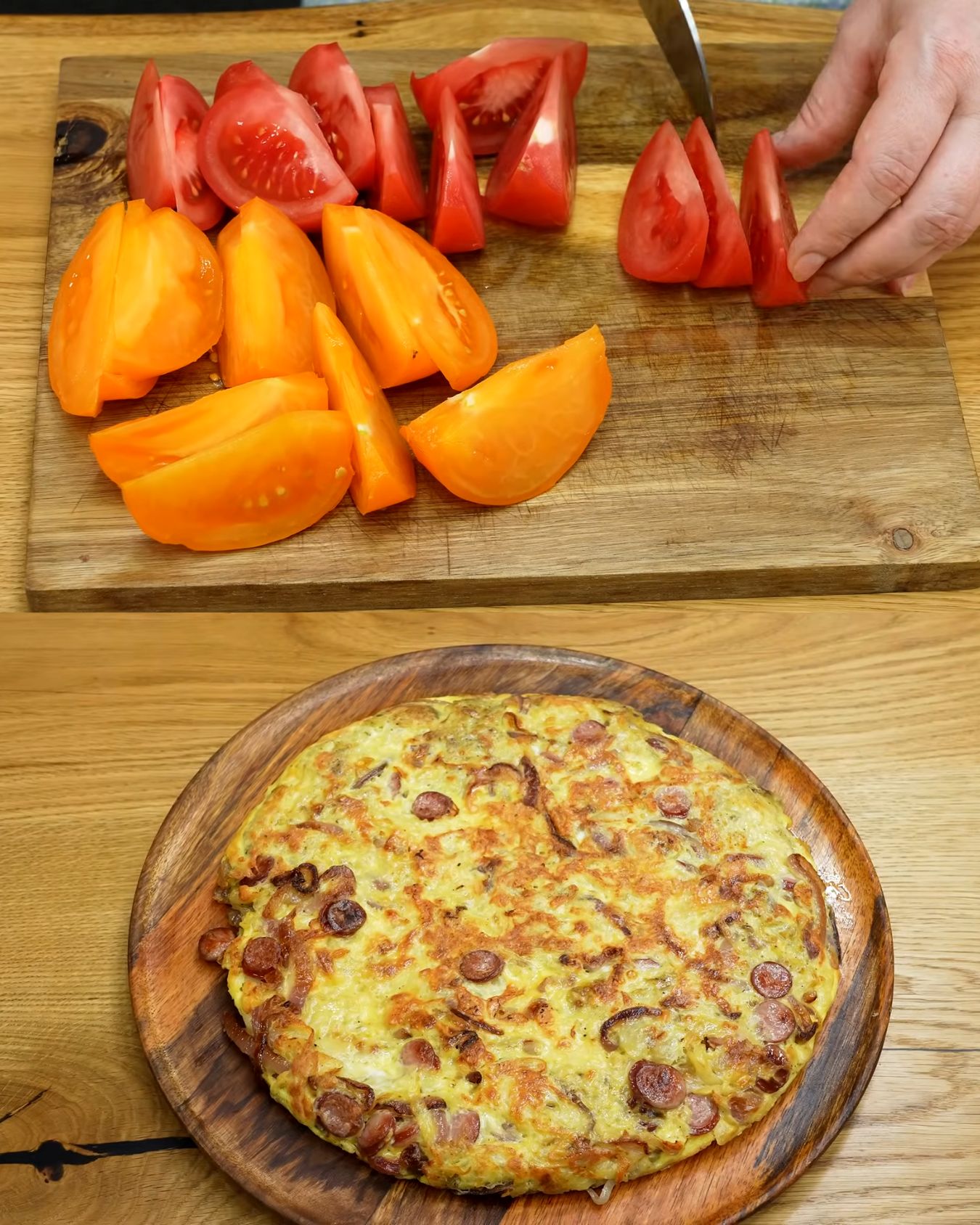 Potato and Bacon Hash with Quick Salad