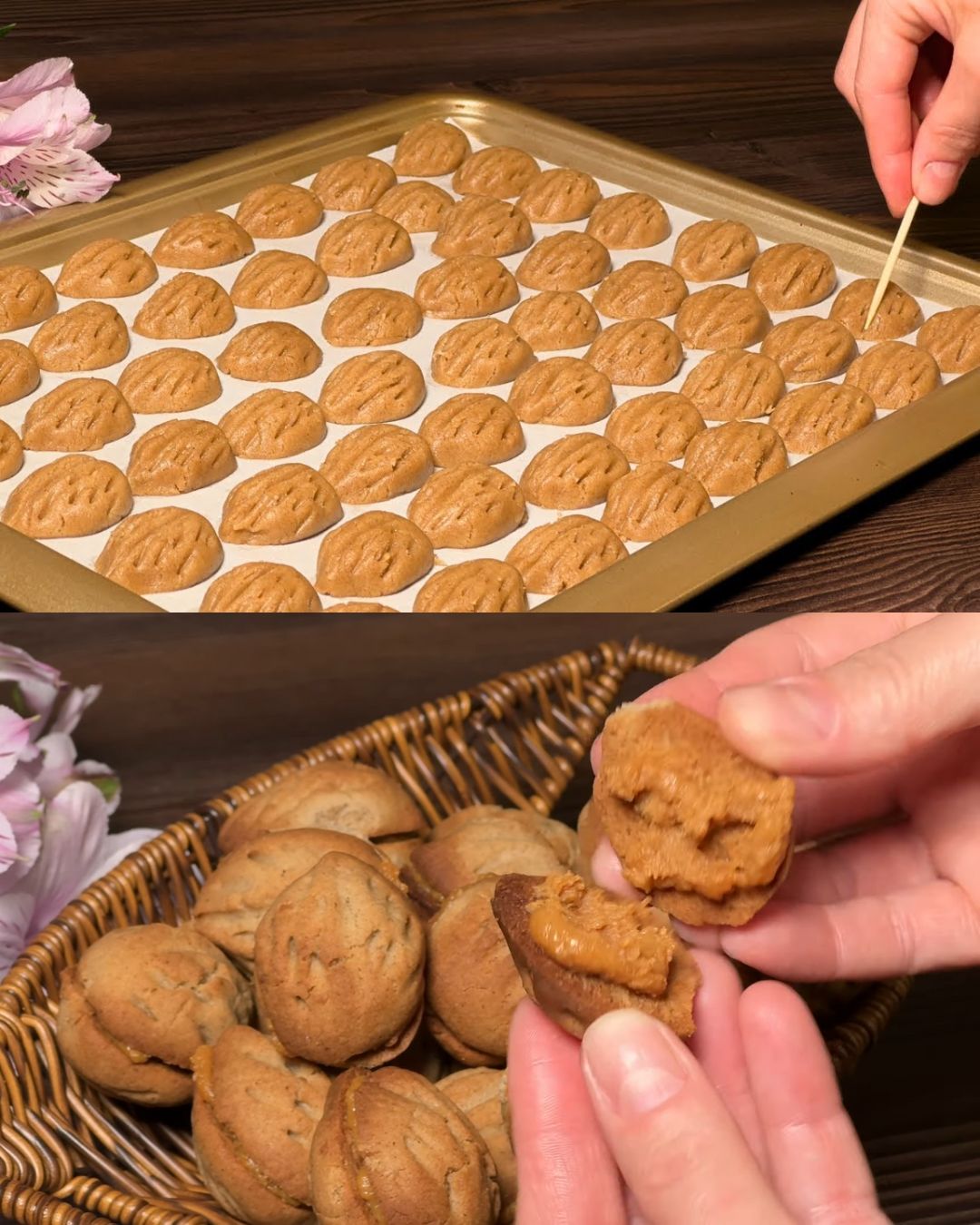 Soft Cinnamon Cookies with Condensed Milk Filling