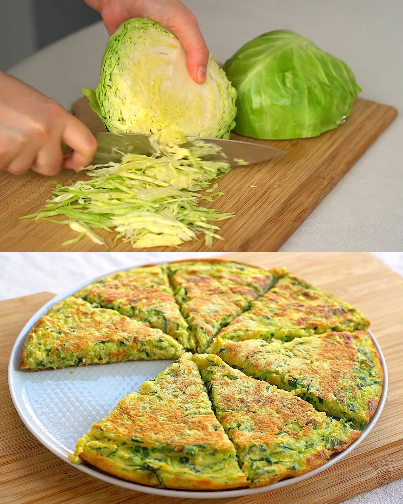 Cabbage and Potato Fritters with Cheese
