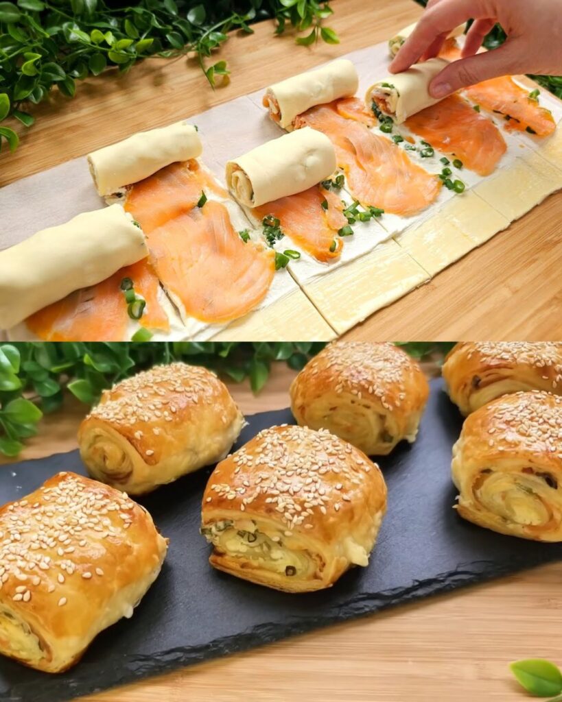 Smoked Salmon Rolls in Puff Pastry: A Gourmet Delight