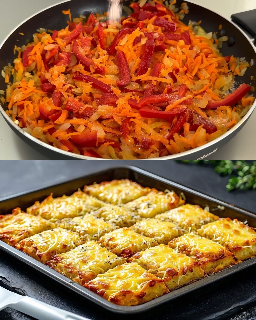 Savory Potato, Carrot, and Cheese Bake
