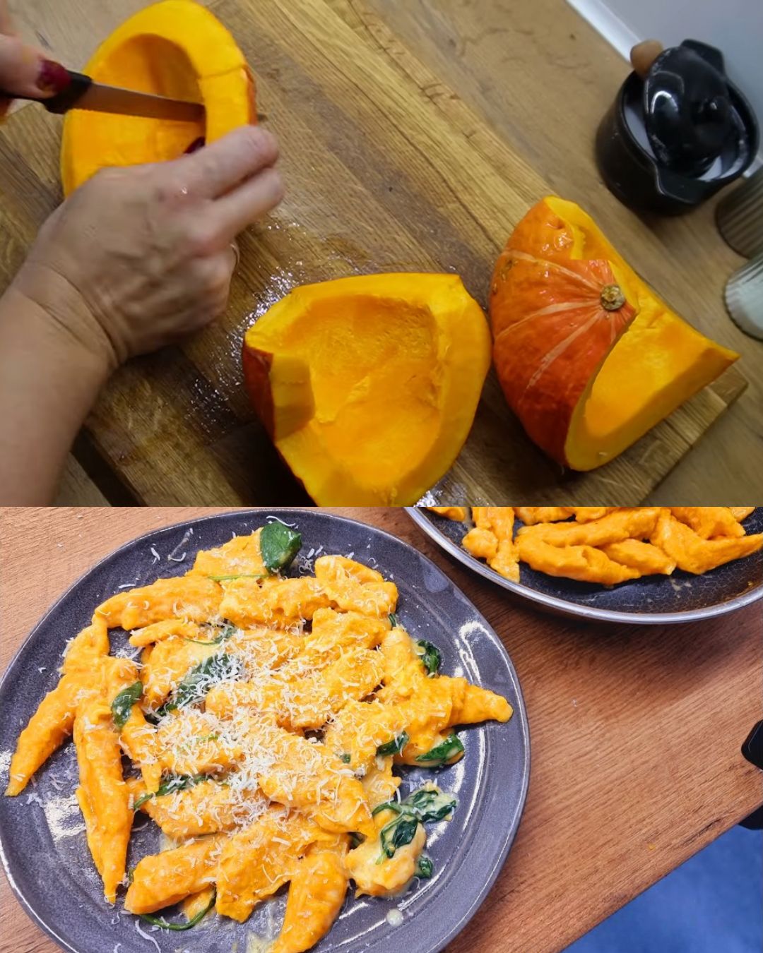 Creamy Pumpkin Gnocchi with Spinach and Parmesan: A Seasonal Delight