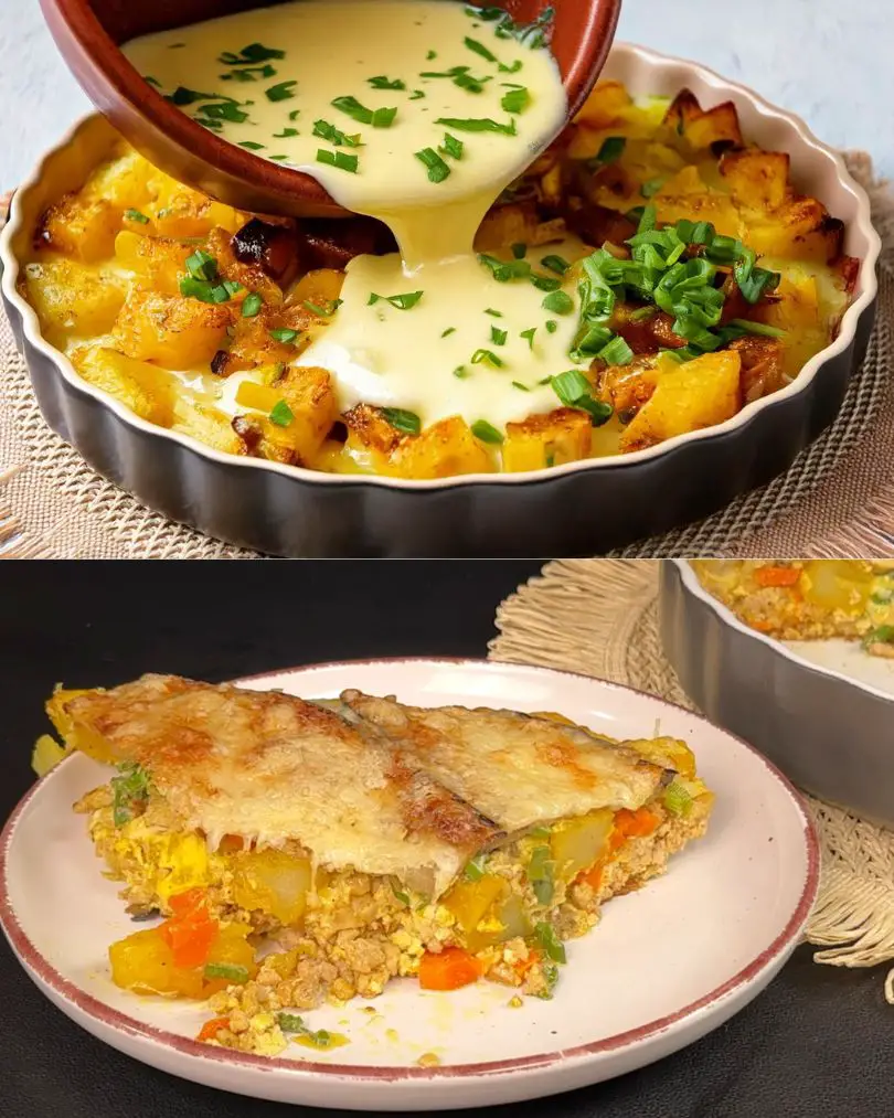 Savory Stuffed Eggplant and Potato Casserole