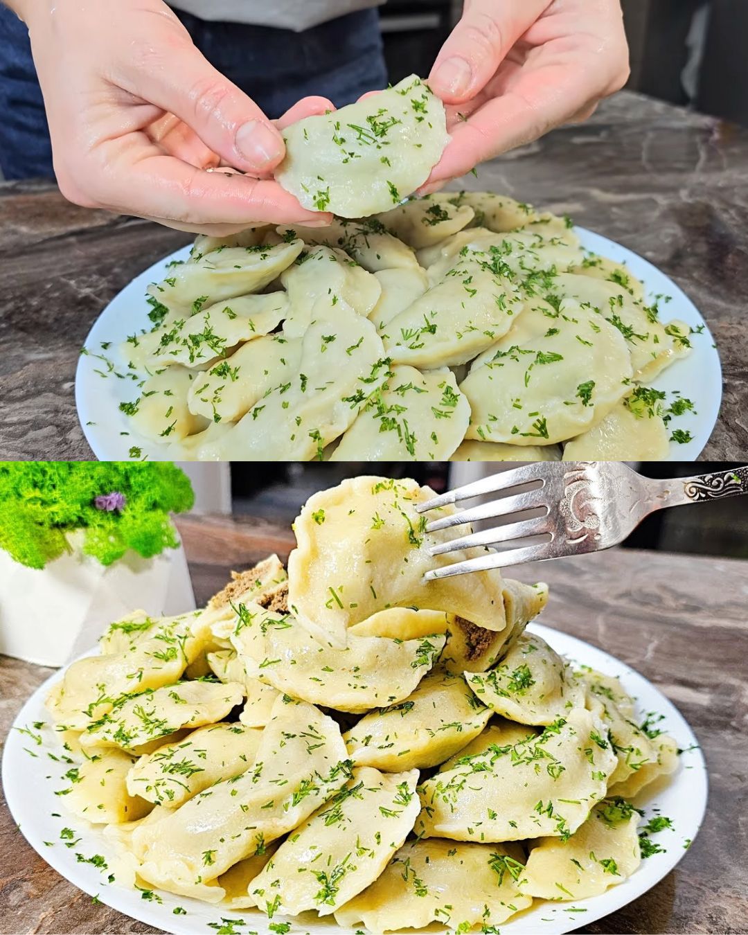 Potato Dumplings with Chicken Liver Filling
