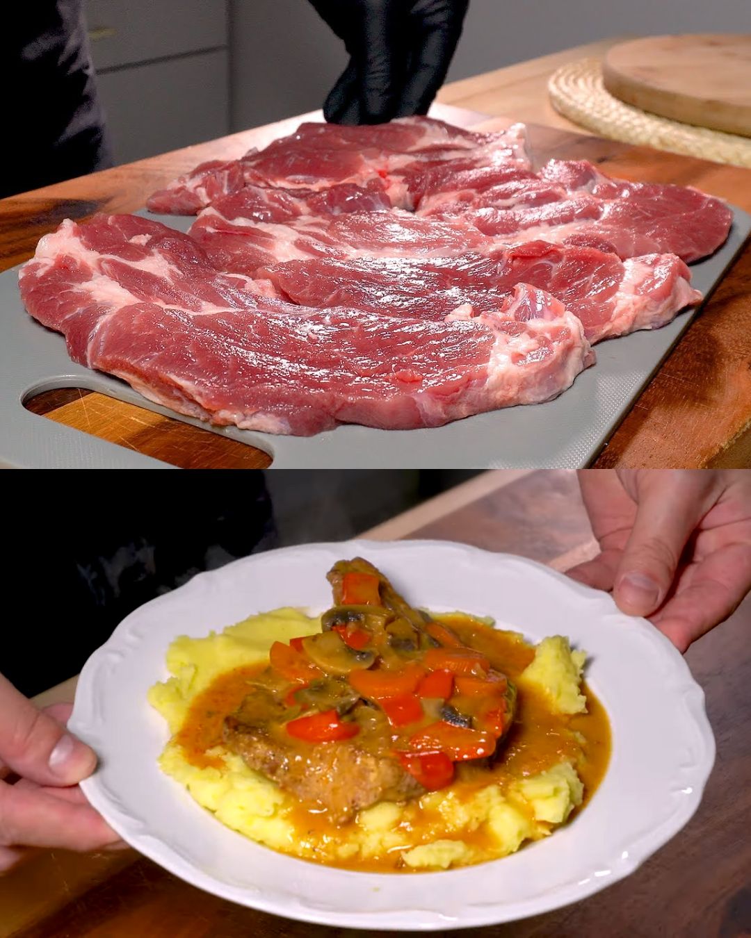 Creamy Pork Neck Stew with Vegetables
