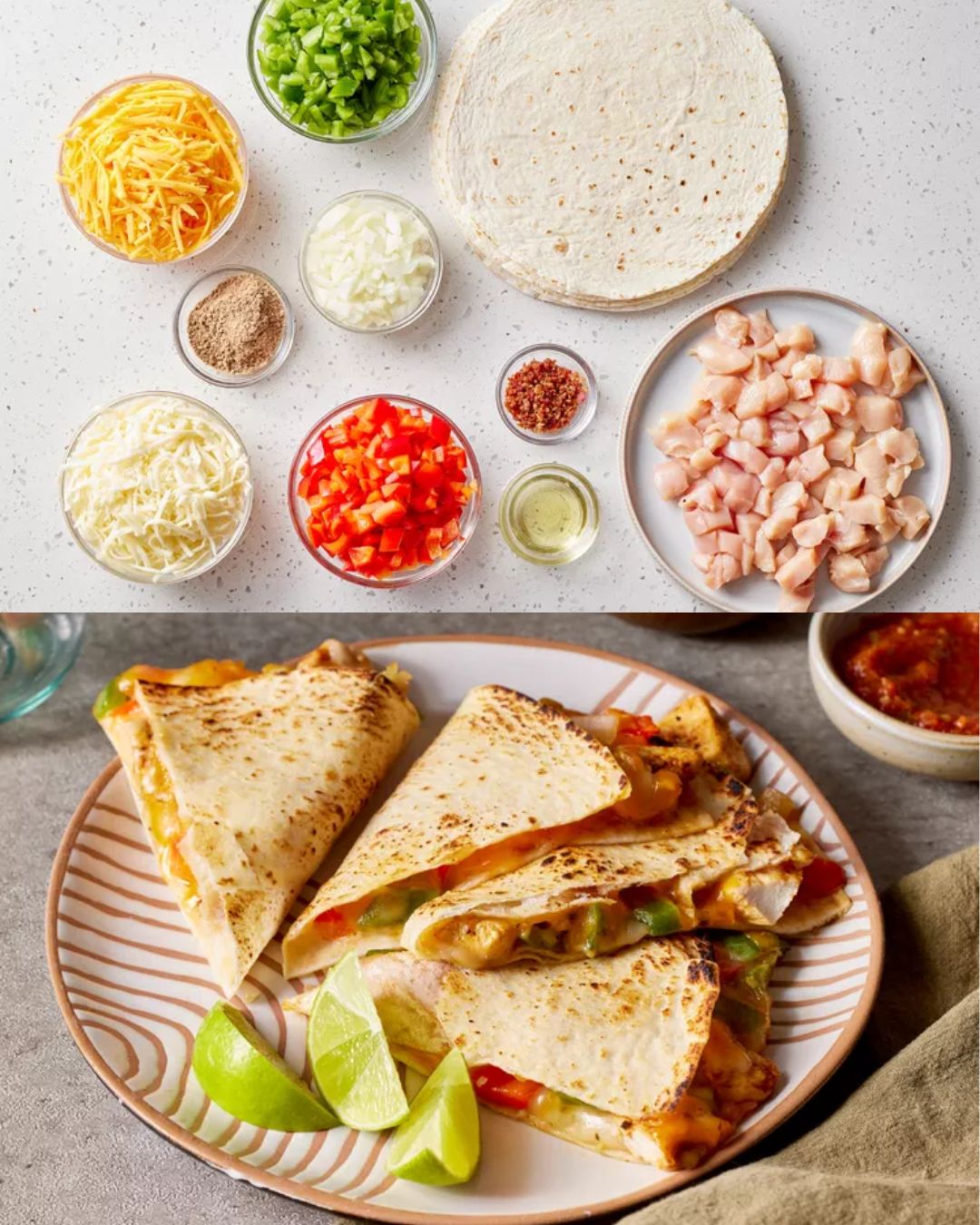 Chicken Fajita Quesadillas