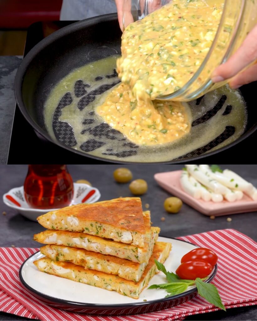 Börek-Inspired Omelette finished dish