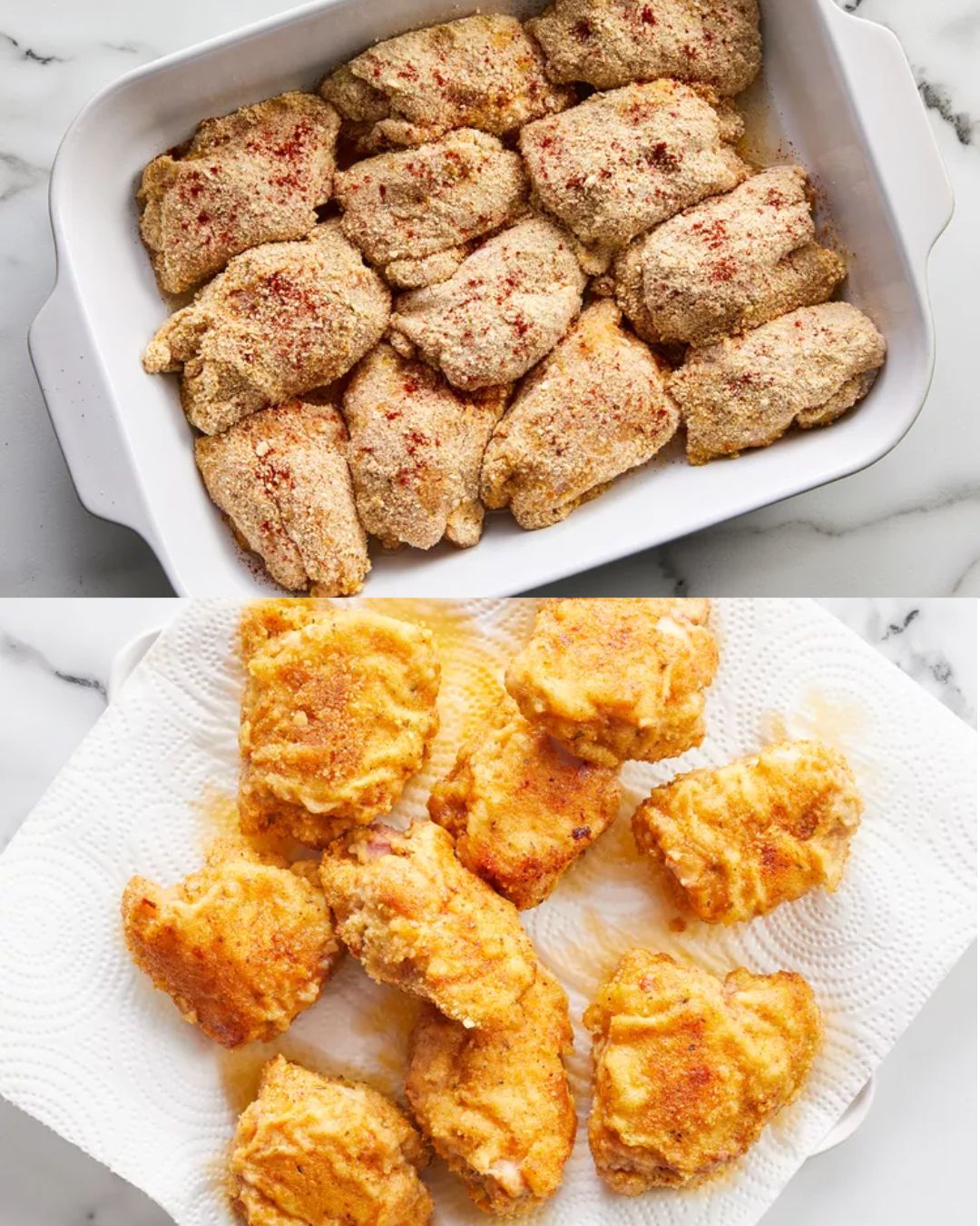 Crispy Breaded Chicken Thighs