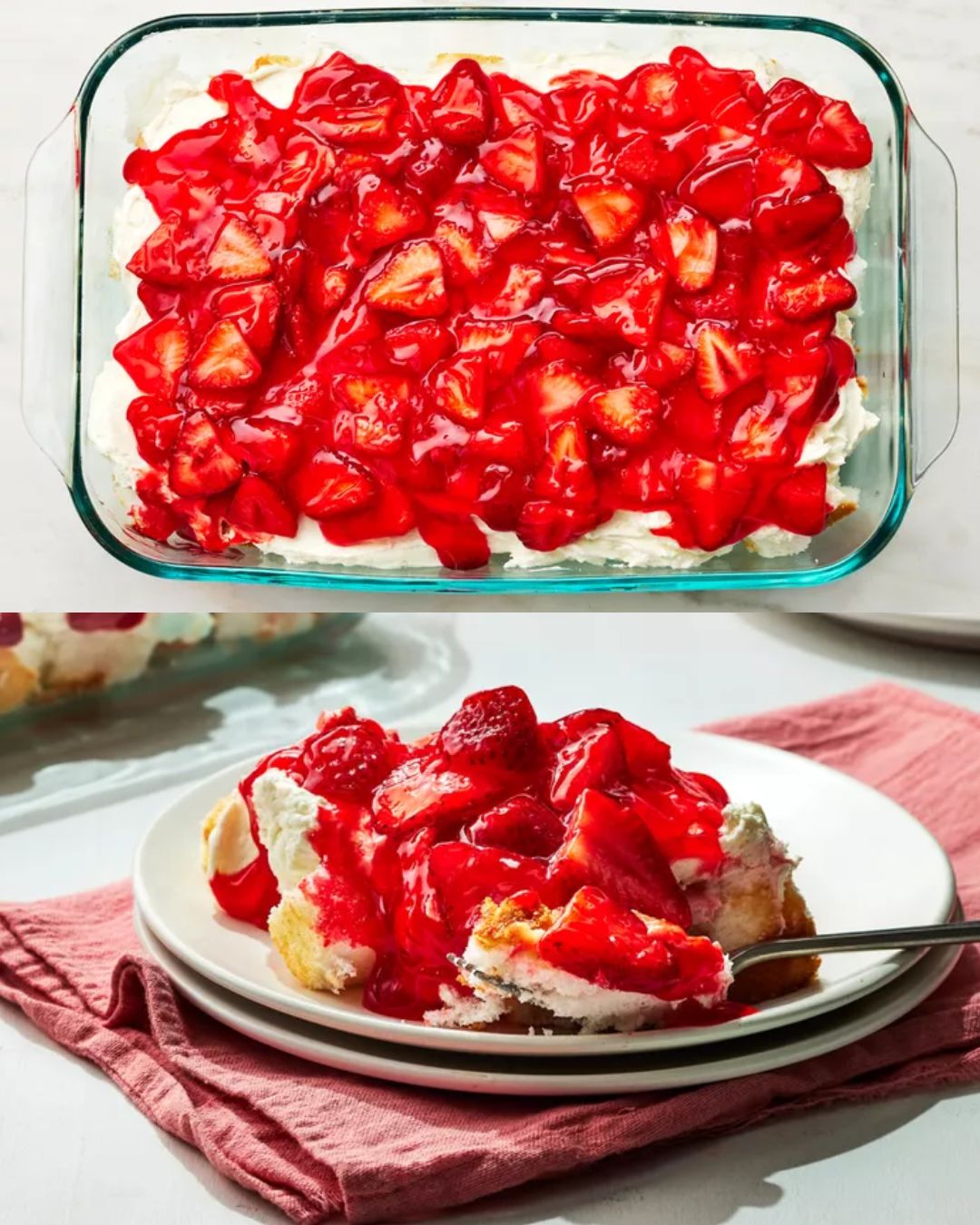 Strawberry Shortcake Angel Food Cake Dessert