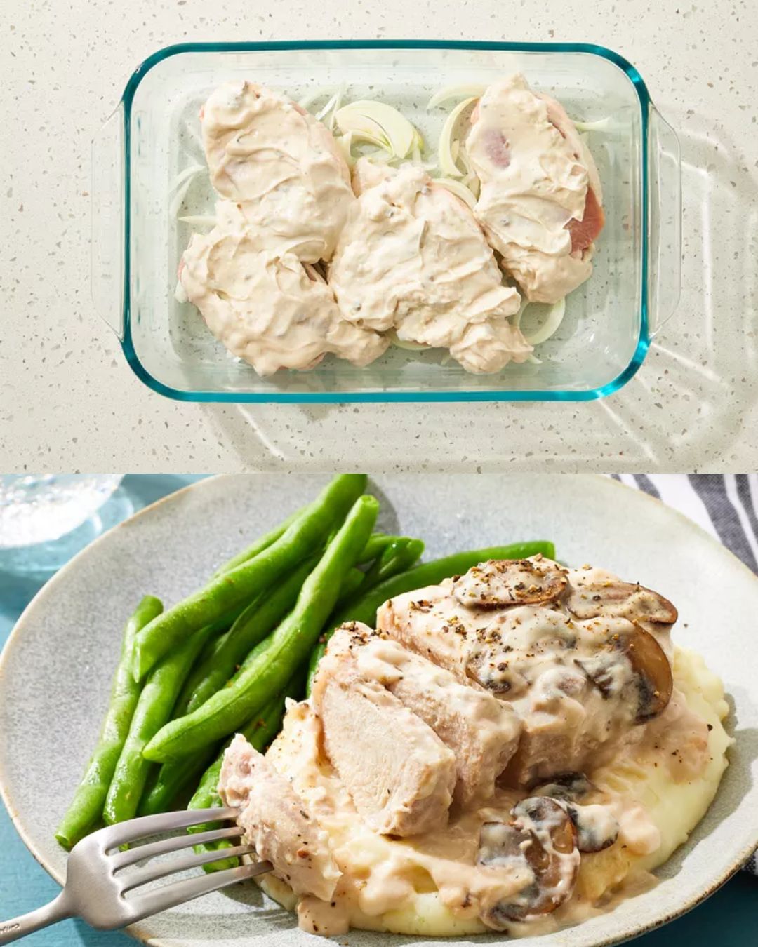 Classic Creamy Mushroom Pork Chops