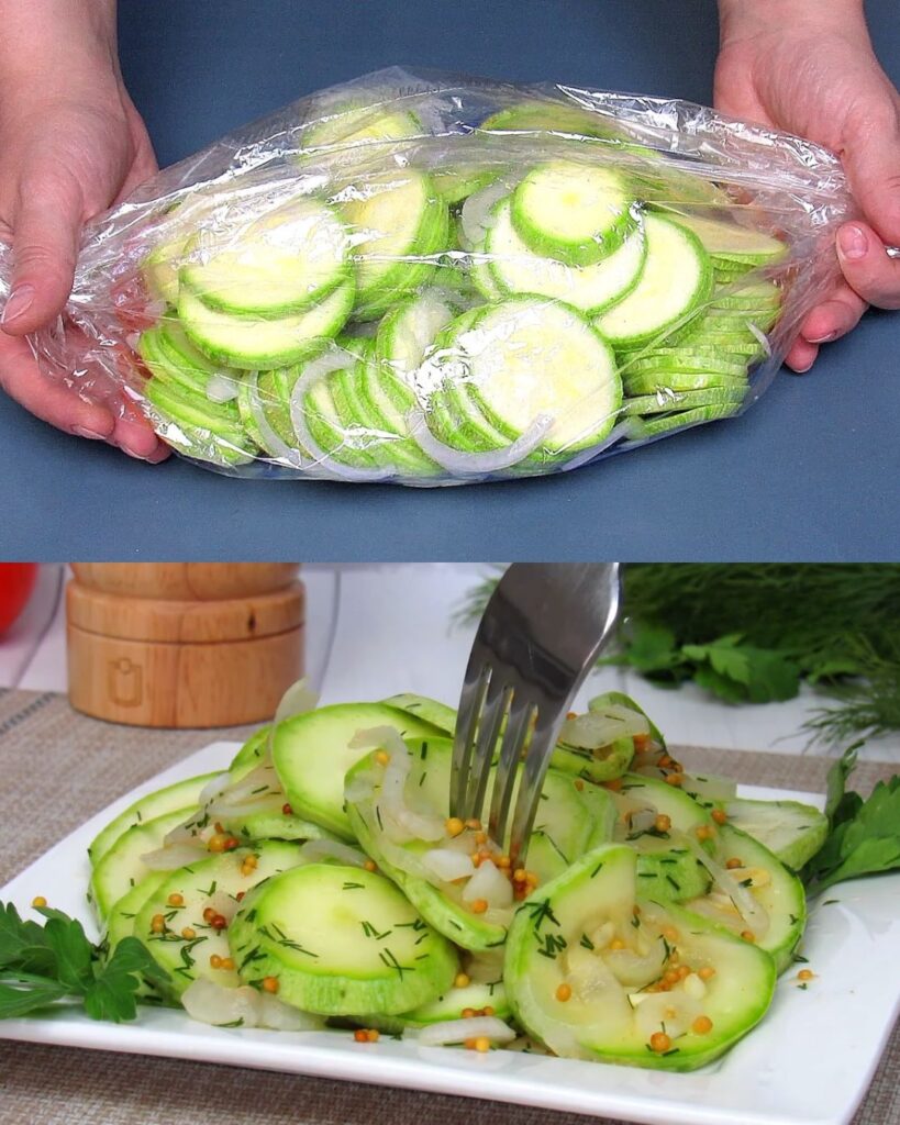 Instant Marinated Zucchini